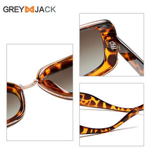 Gafas de sol cuadradas para mujer Grey Jack, montura TR90, estampado de leopardo, UV400, polarizadas, tipo 3, K006 - Product Image 3