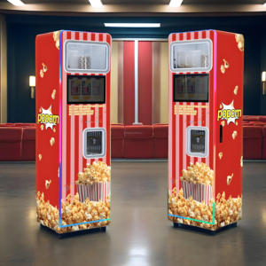 آلة صنع الفشار التجارية الاحترافية المخصصة مع شاشة لمس 15.6 بوصة، آلة فشار أوتوماتيكية للسينما - Product Image 2