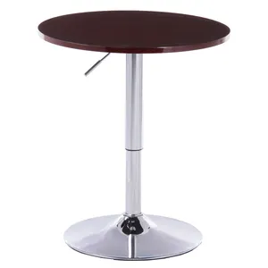 나이트 클럽 바 가구 선술집 테이블 다리와 기초를 가진 둥근 커피 나무로 되는 Mdf 정상