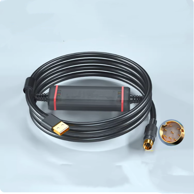 Suitable for PLC Programming Cable H0U/1U/2U/3u Communication Data Cable Download Cable USB-H2U , High-speed Transmission