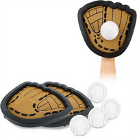 Juguete de Playa Personalizado OEM Multicolor Autoadhesivo Ajustable Portátil Seguro para Todas las Estaciones, Pelota Adhesiva para Lanzar y Atrapar con Paleta, Entretenimiento