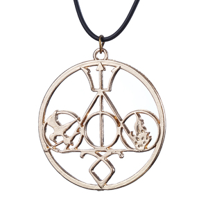 Collar de Cadena de Cuerda de Aleación de Zinc Estilo Vintage, Inspirado en Mortal Instruments, Juegos del Hambre, Divergentes, Percy Jackson y Harry Potter, para Colección - Product Image 4