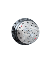 Moteur radial BBC 07, cylindrée 4250 cm, couple continu 28000 Nm, puissance 125 kW, pression 450 bar, débit 470 L/min, 110 tr/min