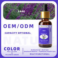 Huile Essentielle Florale de Sauge Naturelle Rafraîchissante et Antibactérienne pour l'Aromathérapie, la Méditation, les Diffuseurs, les Massages Cutanés et les Soins Respiratoires