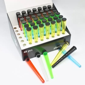 Vente en gros de tubes de rangement étanches à l'humidité pour papiers à rouler vides, porte-cône à rouler, <span class=keywords><strong>tube</strong></span> en plastique pour cône de rangement, 48 pièces dans une boîte - Product Image 4