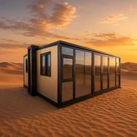 Maison conteneur extensible imperméable, isolée, facile à assembler, design moderne pour boutique, maison conteneur extensible