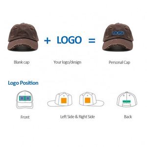 Custom Embroidery Logo Blank 6 Panel Cotton Dad <b>Hat</b> <b>Women</b> Unstructured Distressed Washed <b>Baseball</b> Caps <b>Hats</b> - Product Image 3