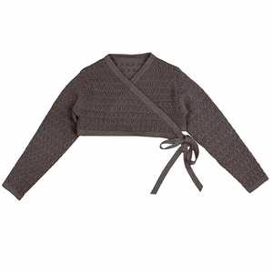 Cardigan lavorato a <span class=keywords><strong>maglia</strong></span> lavorato a <span class=keywords><strong>maglia</strong></span> a tinta unita per bambini maglioni blu Royal maglioni vestiti fatti a mano disegni per ragazza - Product Image 2
