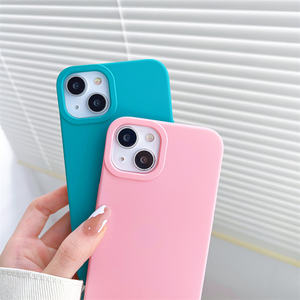 Étui de téléphone à bandoulière tendance, couleur bonbon, pour <span class=keywords><strong>iPhone</strong></span> 14 Plus 13 12 1115 Pro Max XR XS Max, coque arrière mate souple <span class=keywords><strong>avec</strong></span> <span class=keywords><strong>cordon</strong></span> - Product Image 3
