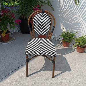 Silla de exterior de ratán francés de aluminio duradero para muebles Happy Life, muchas opciones para terraza, jardín, parque, cocina, taller de Villa - Product Image 4