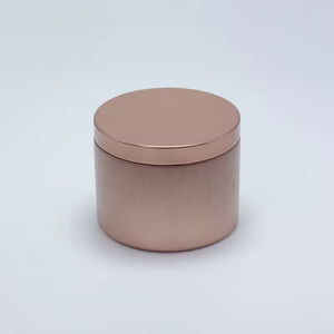 Boîtes en étain pour bougies de 2 oz, 4 oz, 6 oz, 8 oz, 10 oz, 16 oz avec couvercle, logo personnalisé en usine, boîte en étain noire mate, contenants en métal pour bougies - Product Image 4