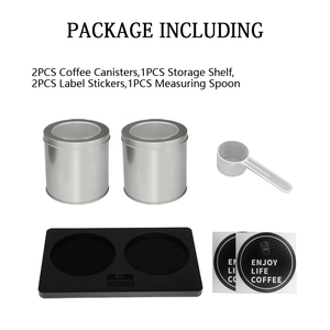 Personnalisé 1 ensemble boîte à café couvercle Style Condiments conteneur avec cuillère pour café <span class=keywords><strong>moulu</strong></span> et pot de stockage de grains - Product Image 6