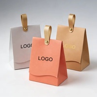 Boîtes en carton personnalisées avec logo, emballage fantaisie de marque, boîte artisanale orange pour mariage, emballage cadeau personnalisé pour invités