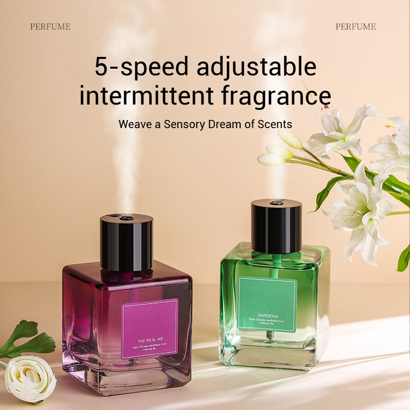 Gradient green bottle gardenia