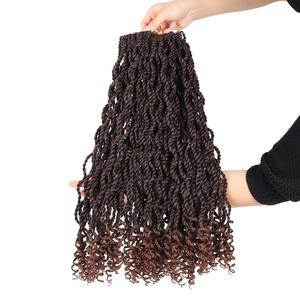Prix d'usine, extensions de cheveux de haute qualité, micro tresses bouclées à extrémités ondulées, perruque en cheveux jumbo, <span class=keywords><strong>crochet</strong></span>, torsades sénégalaises - Product Image 3