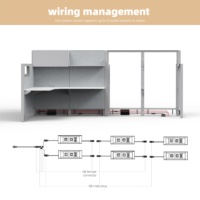 Bürozellen Gewerbliche Büromöbel Computertisch Arbeitsplatz Holztisch Schalldichte Wandpaneele Bürotrennwände