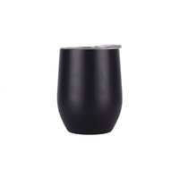 Gobelet isotherme double paroi en acier inoxydable de 12 oz en forme d'œuf pour vin et café – Cadeau d'affaires écologique
