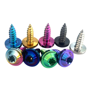 Vis autotaraudeuses à tête parapluie Torx en titane M4 M5, couleurs PVD anodisées, pour carénage <span class=keywords><strong>de</strong></span> moto - Product Image 2
