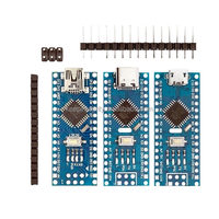 Carte de développement miniature CH340G Nano V3.0 avec contrôleur ATmega328 et interfaces Type-C, Micro USB et Nano 3.0