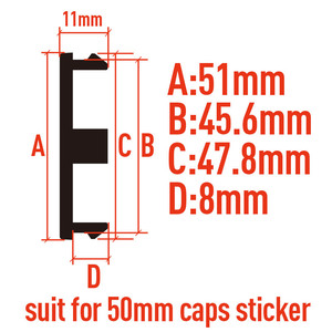 Cache-moyeux décoratifs électroplaqués universels en ABS de 51 mm de diamètre extérieur pour tuning automobile – Vente en gros usine - Product Image 6