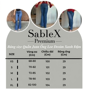 กางเกงยีนส์ทรงเดฟ SableX Perfect Fit สีน้ำเงินเข้ม เน้นส่วนโค้งเว้า ผ้าเดนิมไร้รอยต่อ ใส่ได้ทั้งกลางวันและกลางคืน มีไซส์ตั้งแต่ XS ถึง XL - Product Image 6