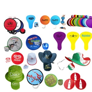 Foldable Cowboy Hat with Colorful Foldable Fan with Custom Logo for Outdoor Promotional Events