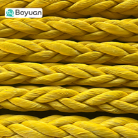 Cuerdas Hmpe Uhmwpe de 6/8/12/25 mm, 100% Material, Otros Suministros Marinos, Cuerda de Amarre para Barcos Grandes, Cuerda de 12 Hilos, Marca Boyuan, Cuerda de Remolque