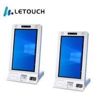 Kiosco de Pago de Autoservicio con Pantalla Táctil LeTouch de 15.6 Pulgadas con Reconocimiento Facial y Escáner de Códigos QR Full HD para Hoteles y Comercios Minoristas