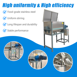 Mesin Pencampur <span class=keywords><strong>Horizontal</strong></span> <span class=keywords><strong>Ribbon</strong></span> <span class=keywords><strong>Mixer</strong></span> untuk Bubuk Minuman Cokelat Kopi Protein Kedelai Teh Susu - Product Image 3