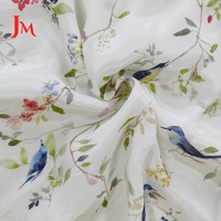Tissu en Chiffon Viscose Premium 100% Léger, Respirant et Imprimé Effet Soie pour Robes
