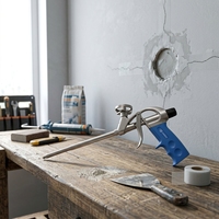 Pistolet à mousse OEM haute performance, de qualité industrielle et pour le bricolage, pour application précise de mastic, à débit réglable et facile à utiliser