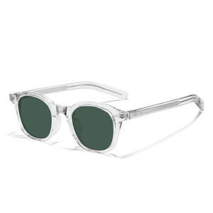 Lunettes de soleil vintage TR90 pour hommes et femmes, lunettes de soleil carrées polarisées de haute qualité avec logo personnalisé, vente en gros d'usine - Product Image 3