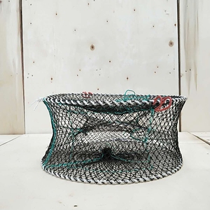 กับดักกุ้งก้ามกรามทรงกลมสีดำคุณภาพสูงขายดี พร้อมตาข่ายพับได้ - Product Image 4