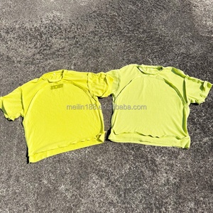 Fabricant de vêtements, chemises à manches courtes en tricot gaufré personnalisées, logo personnalisé, streetwear tendance, chemises en tricot gaufré thermique de haute qualité - Product Image 3