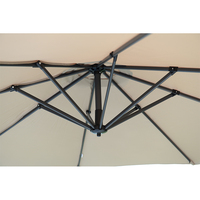 Parapluie d'extérieur articulé avec bras articulé, ombrelle, pour jardin et patio
