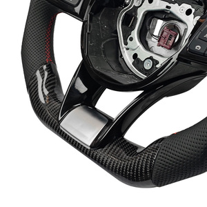 Volant sport modifié en fibre de carbone à étiquette rouge, très vendu, pour Mercedes Benz C GLC E S CLS <span class=keywords><strong>AMG</strong></span> ZC-205-P-1234 - Product Image 4