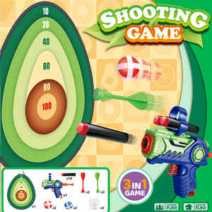 Juego de tiro con dardos, tablero de dardos de 60x73cm, 3 en 1, juguete divertido para niños, para jugar al aire libre o en interiores, para mayores de 3 años - Product Image 5