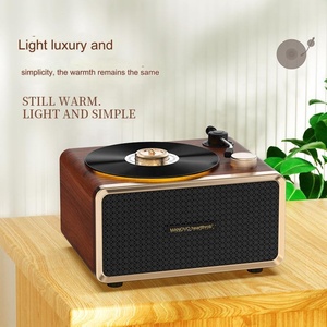 <span class=keywords><strong>C1</strong></span> Haut-Parleur En Bois Enceinte Bois Lecteur Audio Portable Rétro Vintage Vinyle Tourne-disque En Bois Bleu Tooh Haut-Parleur - Product Image 2