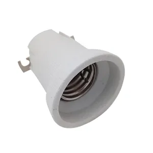 Accessoire de lampe en céramique pour vis électrique, support de lampe, en porcelaine, céramique, douille e27