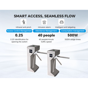 نظام التحكم في الدخول بمسح رمز الاستجابة السريعة لمراكز اللياقة البدنية من ACS AUTO، بوابة دوارة ثلاثية الأرجل من الفولاذ المقاوم للصدأ 304 - Product Image 3