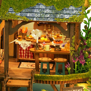 Set di Mobili in Legno Fai-da-Te per Casa delle Bambole, Modello Educativo Villa nella Foresta, Regalo per Ragazzi 14+ Anni - Product Image 5