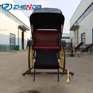 Rickshaw Clásico Vintage, Rickshaw <span class=keywords><strong>de</strong></span> Dos Ruedas con Arrastre Manual <span class=keywords><strong>en</strong></span> <span class=keywords><strong>Venta</strong></span> - Product Image 5