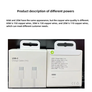 Venta al por mayor de alta calidad 60W 20W 2.1A Usb de carga rápida de transferencia de <span class=keywords><strong>datos</strong></span> cable cargador para 15 Pro Max y todos los teléfonos móviles USB C - Product Image 6