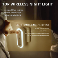 Luz Nocturna LED Mini Enchufable con Sensor de Control, Regulable, Ignífuga, con 30,000 Horas de Duración, para Dormitorio, Superventas