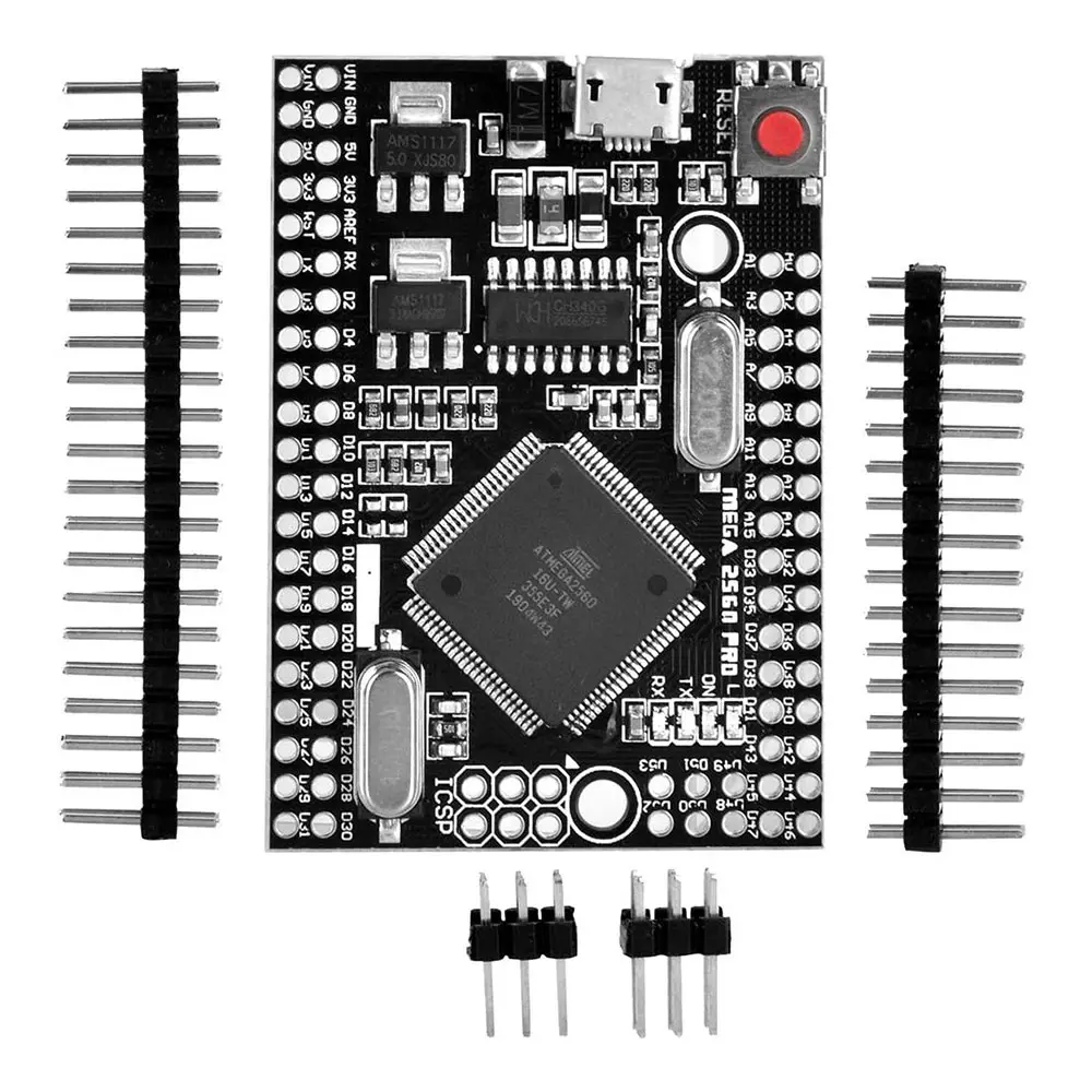 Hot selling MEGA2560 PRO Embed CH340G/ATMEGA2560-16AU For Arduino with Pin Headers MEGA 2560 PRO mega 2560 pro