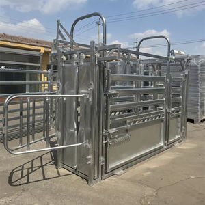 China Heavy Duty acero galvanizado manejo de ganado Crush Chute Squeeze Crush para uso veterinario - Product Image 1