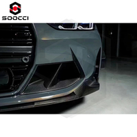 Conduits d'aération avant en fibre de carbone sèche style MP pour pare-chocs avant BMW M3 G80 M4 G82 – Remplacement des garnitures de conduits d'aération M Performance