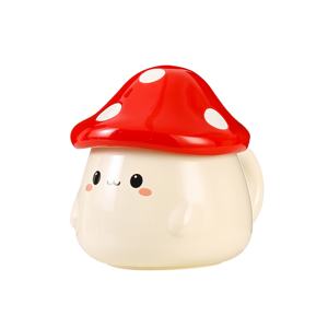 New Bone China Vidrados 3d Cerâmica Leite Copo De Café Cogumelo Cartoon Kid 11 Oz Caneca Louça Escritório Home Handle Estilo Bonito - Product Image 1