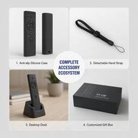 Télécommande TV à commande vocale à code fixe KEYUAN TY-13F avec portée de 20 m et piles AAA