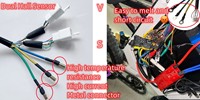 Kit de conversion de vélo électrique à moteur moyeu sans balais 72V 5000W à démarrage rapide et puissant, contrôleur Bluetooth FOC à onde sinusoïdale TUNE